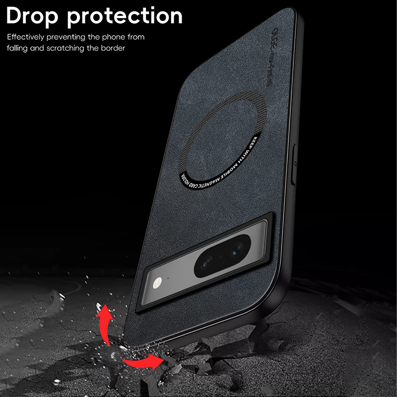 Capa macia de couro retrô magnética para google pixel 7 pro, tampa do telefone de carregamento sem fio, pixel 7 pro, google 7a