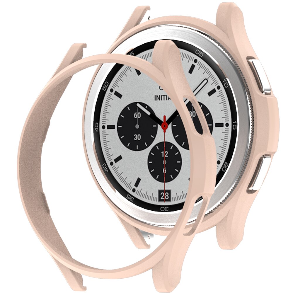 Pokrowiec na zegarek Samsung Galaxy Watch 4 Classic 42 mm 46 mm, matowe etui PC Wszechstronna powłoka ochronna zderzaka do Galaxy Watch 4: Różowy / 2-3,9 cala
