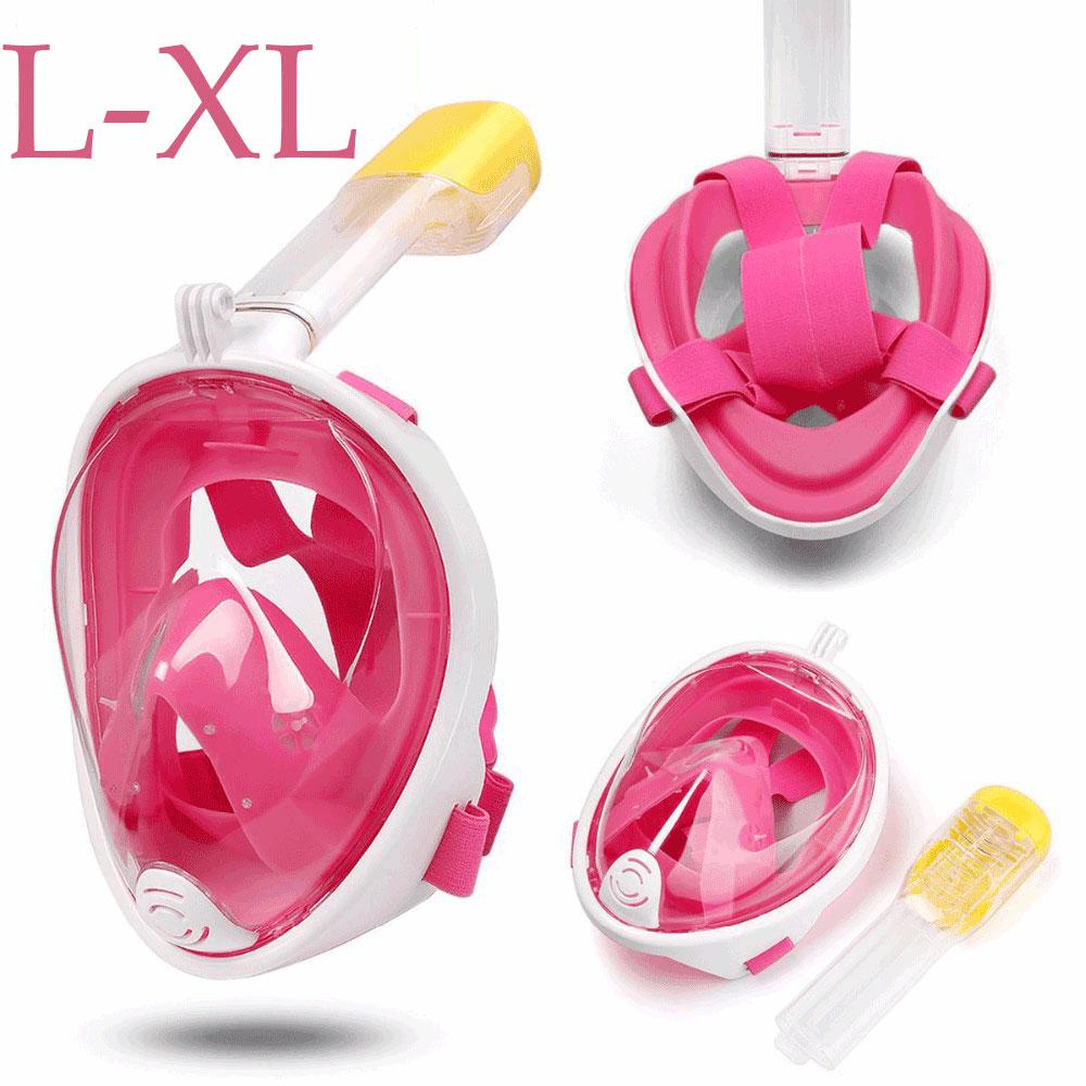 Diving Mask Scuba Mask Underwater Anti Fog Full Face Snorkeling Mask Women Men Kids Swimming Snorkel Diving Equipment: N08
