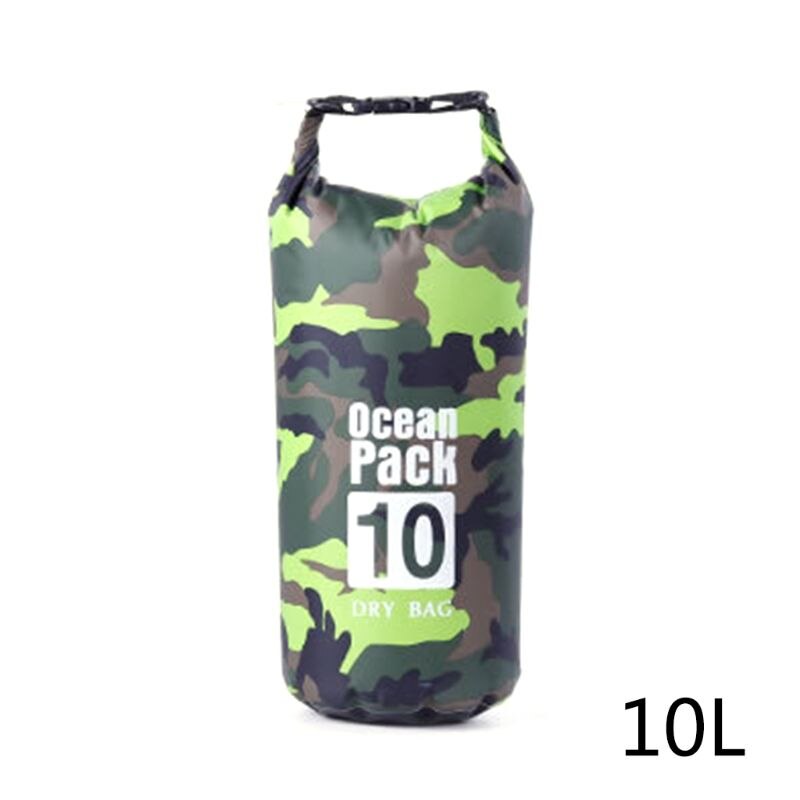 Vandtæt tørpose til kvinder mænd , 5l/10l/20l/30l rulle top let tør opbevaringstaske rygsæk til rejser ,4 farver: G -2