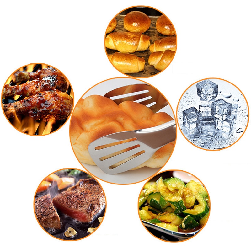 Stainless Steel Cooking Grilling Tongs Extra Long Camp Dutch Oven Tongs for Kitchen Tongs BBQ Clip Food Grade Tongs Barbecue