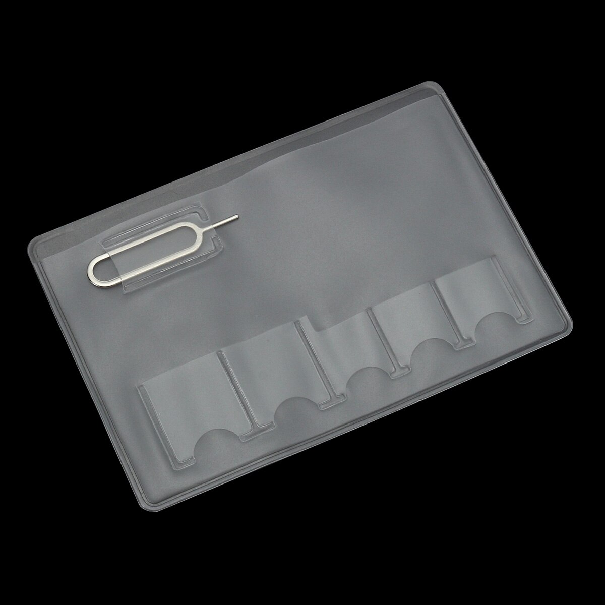 5 Pcs For Sim Memory Card Transparency Universal 6 Sim Card Storage Case Box Bag Easy Carry Clear Protector Portable