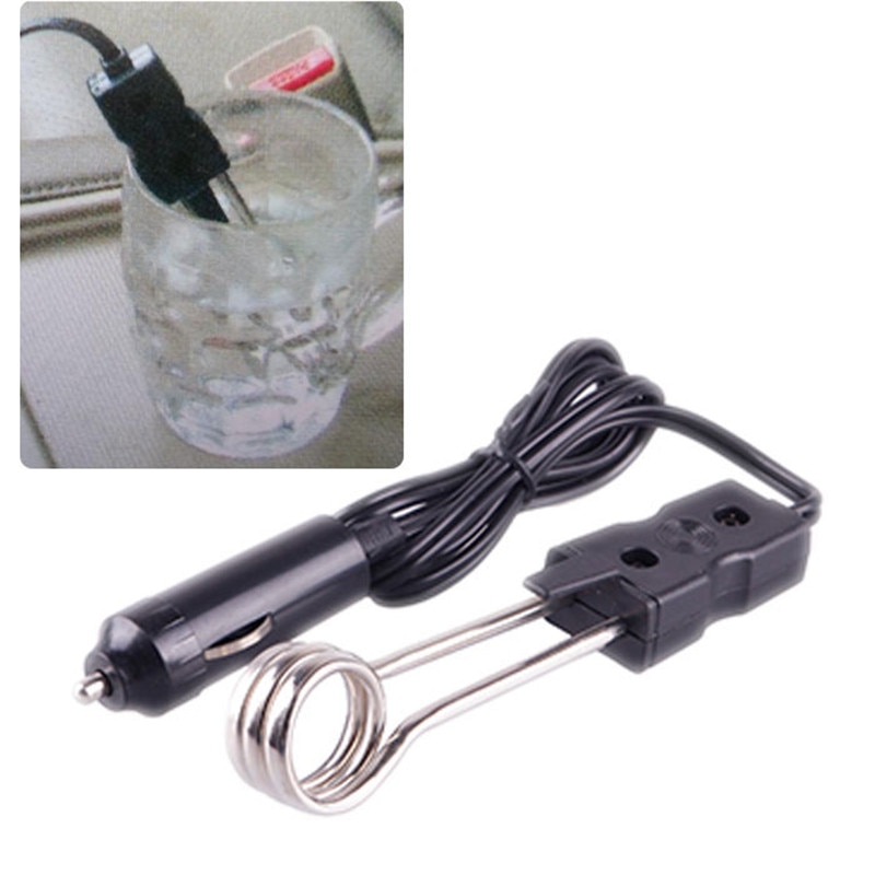 Portable Safe Warmer Durable 12V Car Immersion Heater Auto Electric Tea Coffee Water Heater#47363