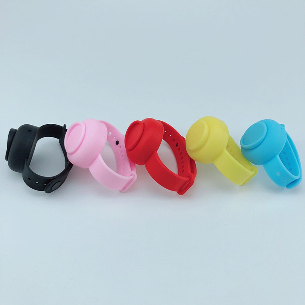 Vuxen barn handdesinfektion handbälte tvättgel alkohol dispenserat armband silikon armband näbb flaska dispenser pumpar