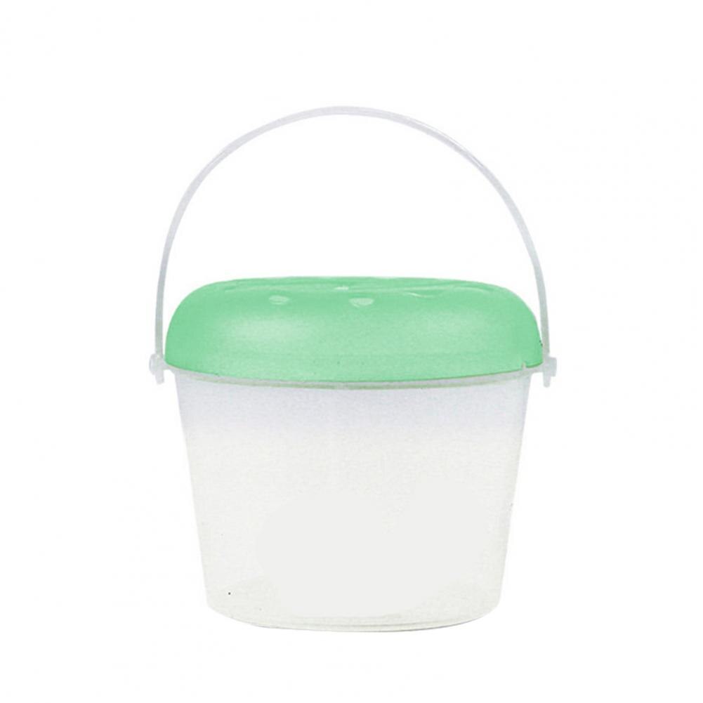 Safe Mini Fish Tank Thickened Lid Easy Cleaning Transparent Aquarium Climbing Pet Transport Box:  Green XS
