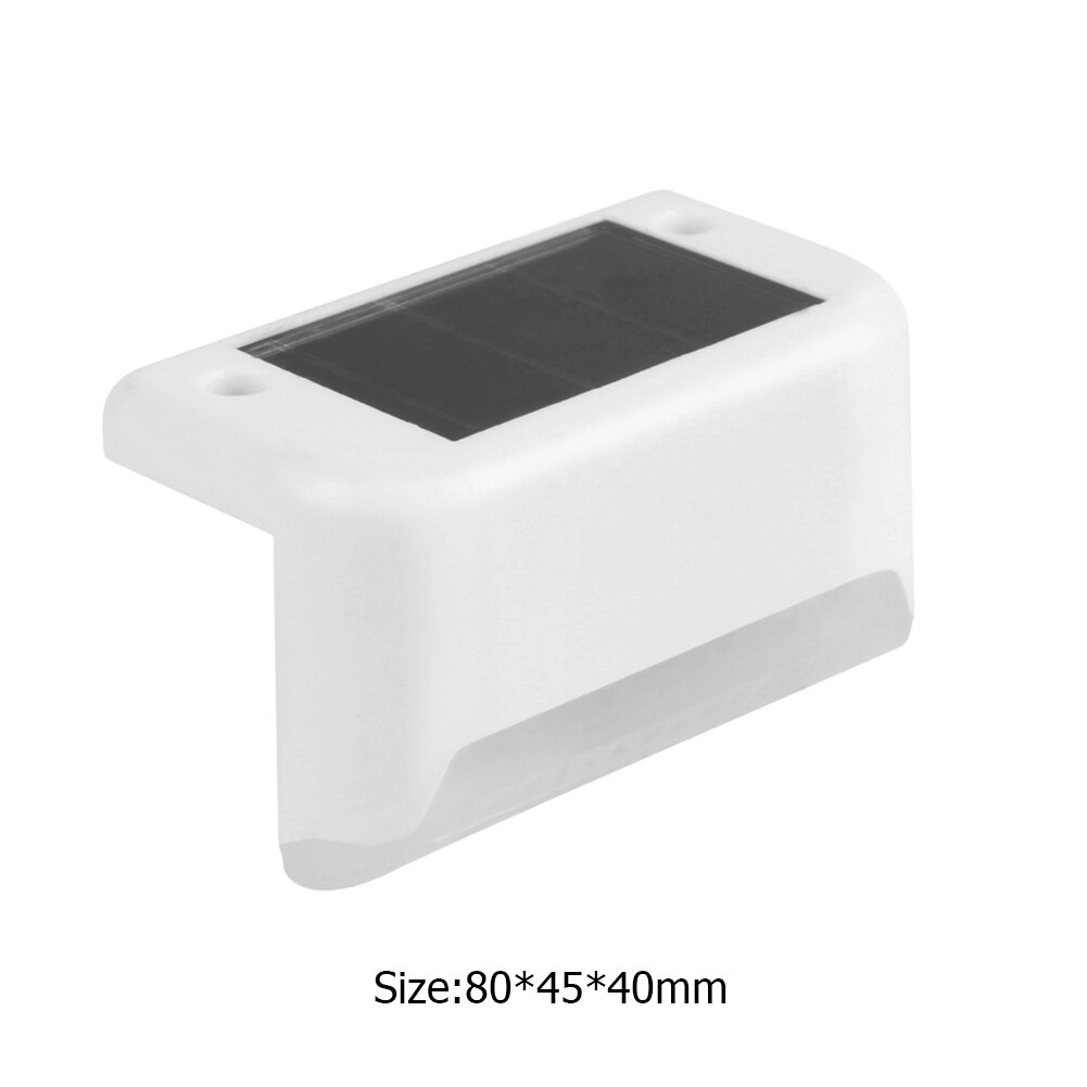 4 Stuks Solar Deck Stap Wandlampen Pathway Patio Trappen Yard Tuin Hek Lampen Tuin Decking Yard Gazon Lampen