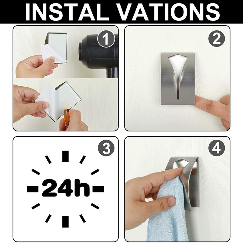 5 Stuks Zelfklevende Keuken Handdoek Houder Muur Haak Zelfklevende Keuken Handdoek Hanger Handdoek Rek Voor Keuken Handdoek