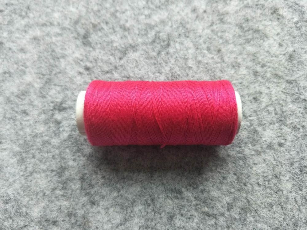 Multicolor bieden selecteren familie kosten naaigaren naaimachine draad hand naaigaren schoothoek 100 yard 1pcs: rose red
