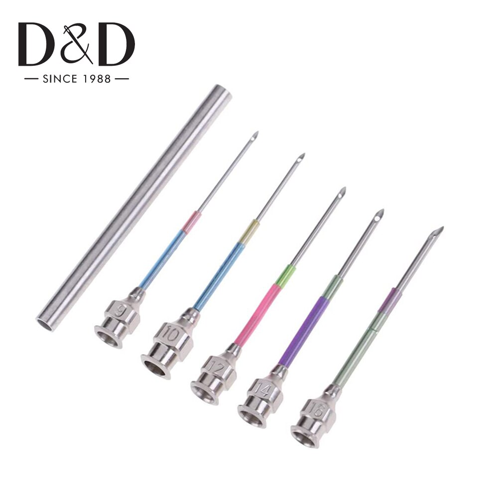 5Pcs Embroidery Stitching Punch Needle Cross Stitch Tools Crochet Knitting Needle Punch Needle Sets with Bottle DIY Sewing Tools