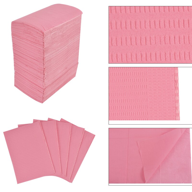 Mantel desechable para manicura, almohadilla de limpieza plegable para el cuidado de las uñas, resistente al agua, para manicura, 50 o 125 unidades