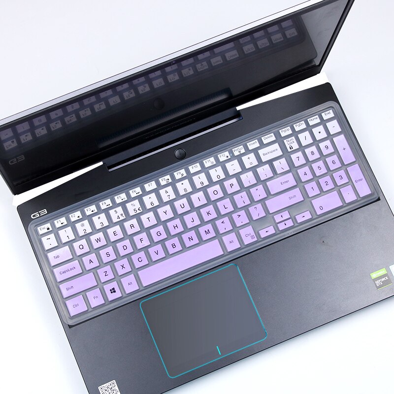 laptop Keyboard Cover Protector For Dell G3 G5 G7 15 Series,15.6" Dell G3 15 3500 3590 3579 G5 5500 5590 G7 17 7590 G7790 17.3": gradualpurple