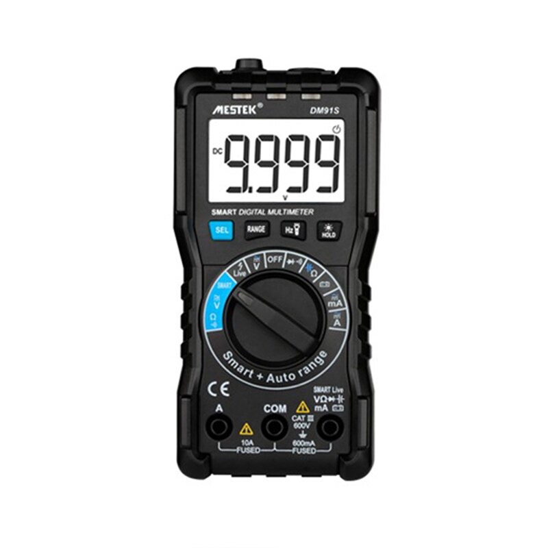 Dm91a mini digitale multimeters, intelligente multimeter, 9999 tellingen, automatisch bereik, spanningsmeter, ampèremeter, multimeter, multitester: Dm91s