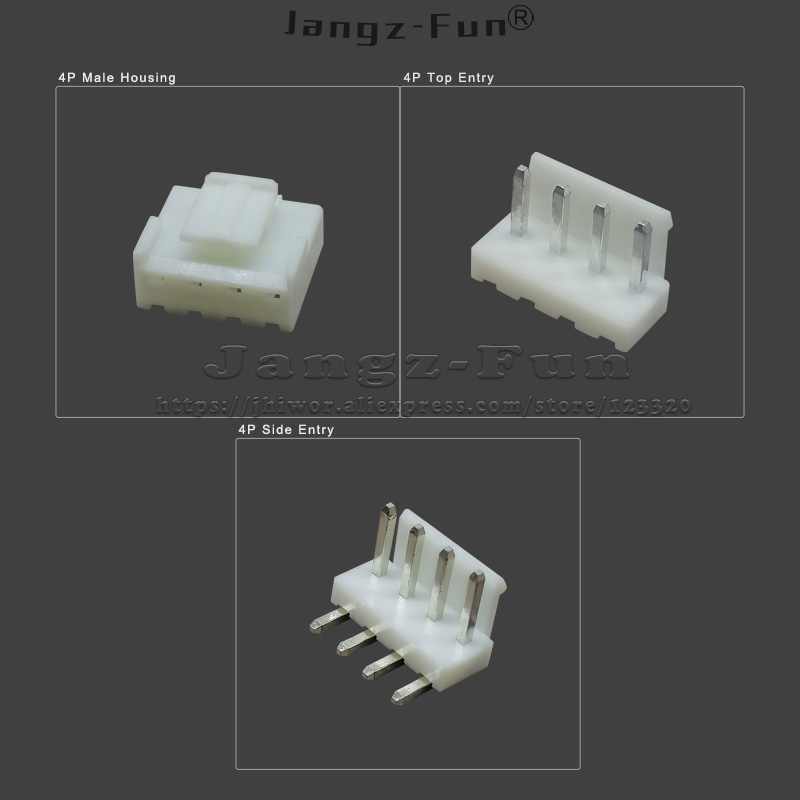 50pcs 4P VH 3.96 Plug 3.96mm VH3.96 4 Pin JST Molex Male Female Housing Header Electric Cable Electrical Wire Connector