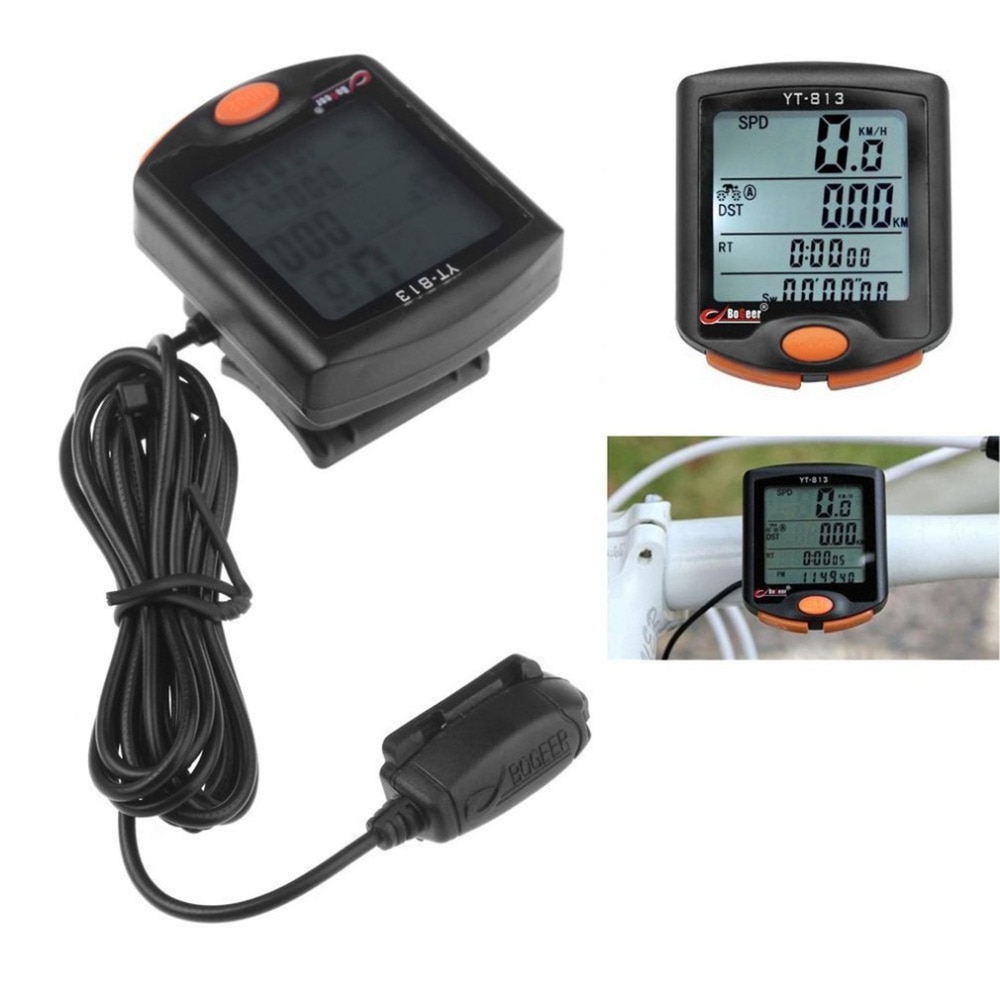 Wireless Bike Cycling Bicycle Computer Odometer Backlight LCD Speedometer Riding Accessories