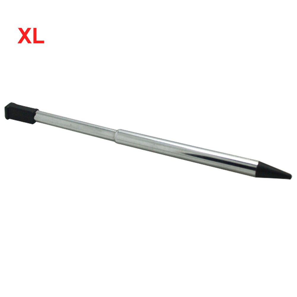 Lápiz Stylus escritura portátil extensible asistente piezas de repuesto consola de juegos Metal práctico para L I DS XL: Black XL