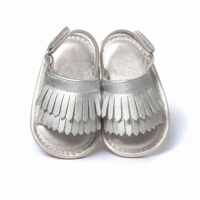 Sandalias informales con flecos de Pu para niña, de verano, de 0 a 18M