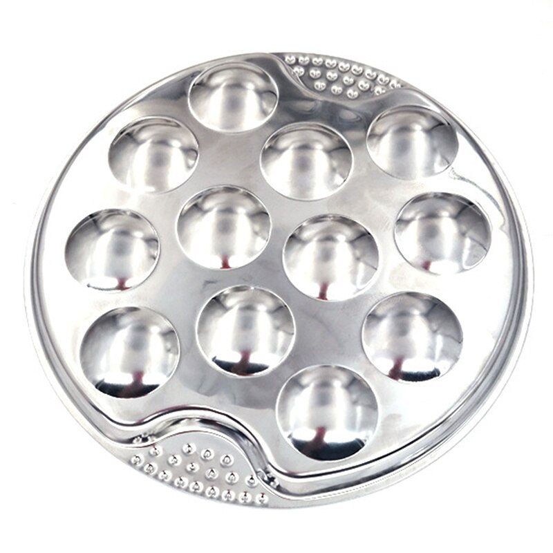 Assiette à Escargots 12 Trous En Inox – Pratique Et Durable
