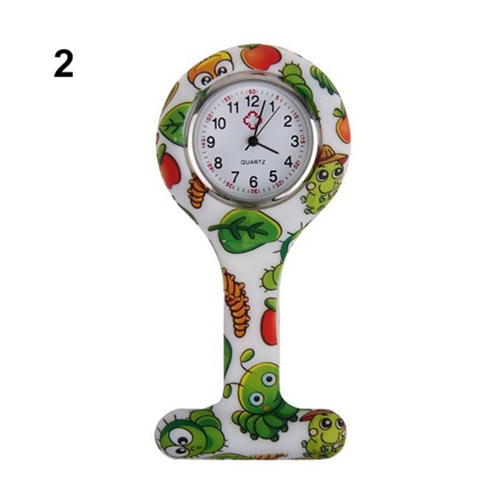 Silicone Silicone Nurses Watch Brooch Tunic Fob Pocket Stainless Dial Watches LXH: Style 2