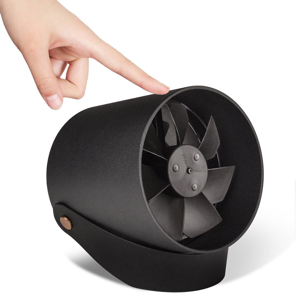 USB Desk Fan Super Quite Touch Control Metal Frame Portable Table Fan Dual Motor Driver Personal Fan For Home Office Travel