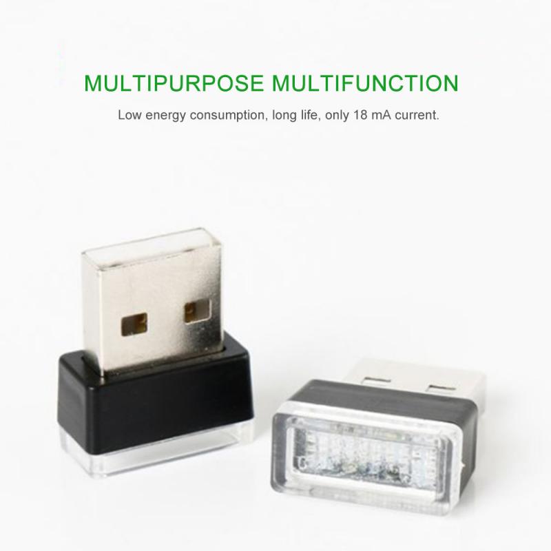 Bil ambient light bil mini led bil lys auto interiør usb led dekorative pærer lampe bil atmosfære lys auto bil styling