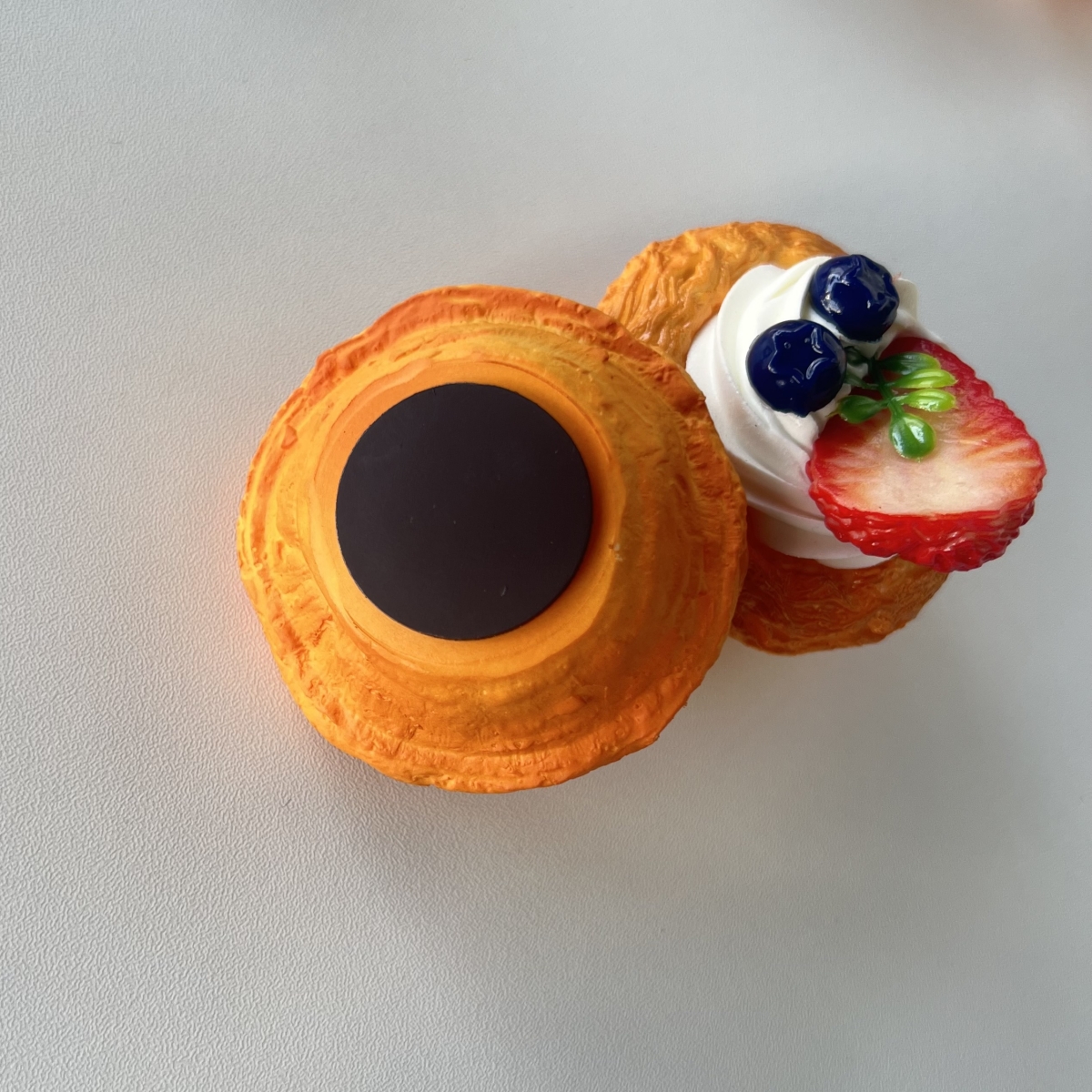 Artificiell tårta dessert leksaker tårta modell realistisk fotografi matsimulering magnetisk kylskåpsdekoration