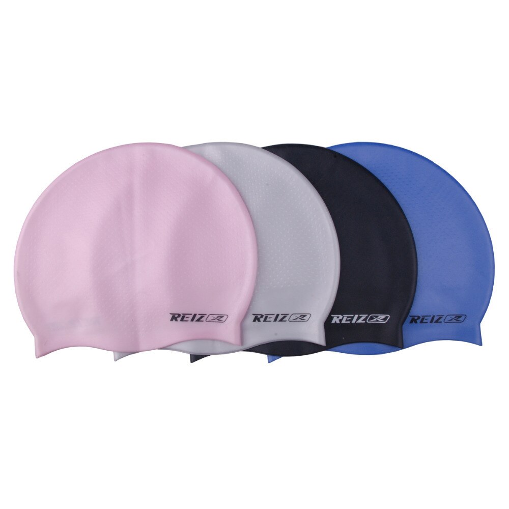 Reiz unisex volwassenen & kinderen deeltjes badmuts waterdicht/haarverzorging silicagel 4 kleuren