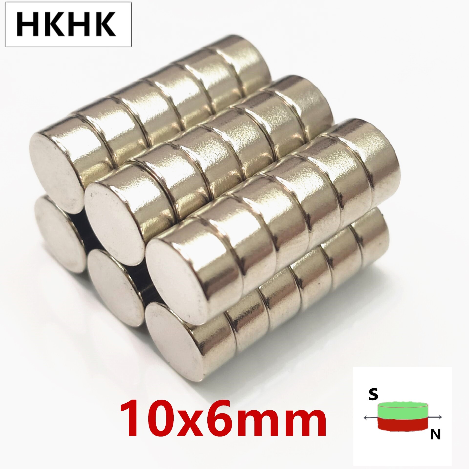 10mm x 6mm neodymmagnet 10 x 6 super kraftige stærke permanente magnetiske imaner n35 runde ndfeb 10 x 6 mm magnetiske standard