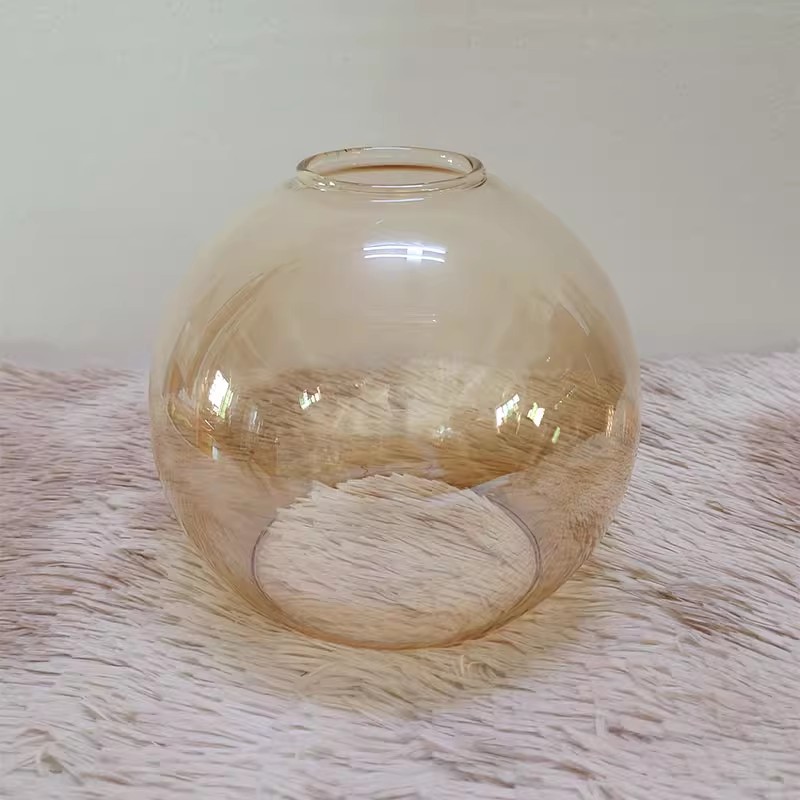 D 13Cm D 15Cm D 18Cm D 20Cm D 25Cm Met De Hand Geblazen Helder Glas Globe Lampenkap Vervangen Met 2 Uiteinden Opening Glazen Deksel Bal Lampshad