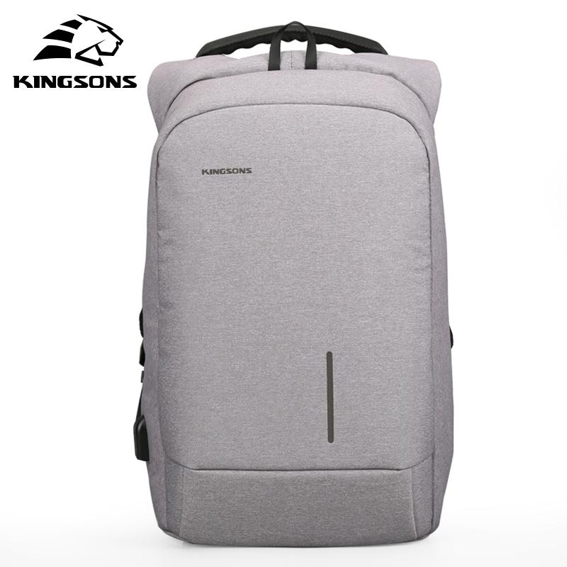 Kingsons Rucksack Männer Rucksack 15,6 zoll Laptop Zurück pack Schulter Tasche Reise Bagpack Schule Tasche Rucksack Knapsack: Gray Laptop Backpack / 13 Zoll