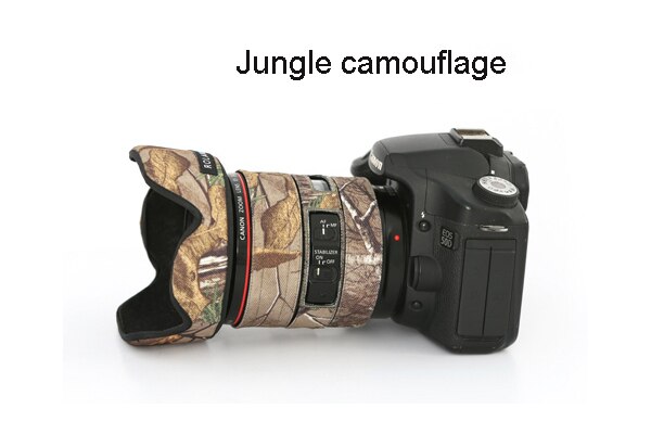 ROLANPRO Objektiv Tarnung Mantel Regen Abdeckung für Kanon EF 24-105mm f4L IST II USM Objektiv Hülse Waffen fallen Fotografie Zubehör Tuch: Urwald wasserdicht