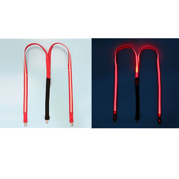 Tirantes luminosos Led para hombre, pajarita, barra de música perfecta, iluminación Led, accesorios para actuaciones y fiestas de disfraces: red