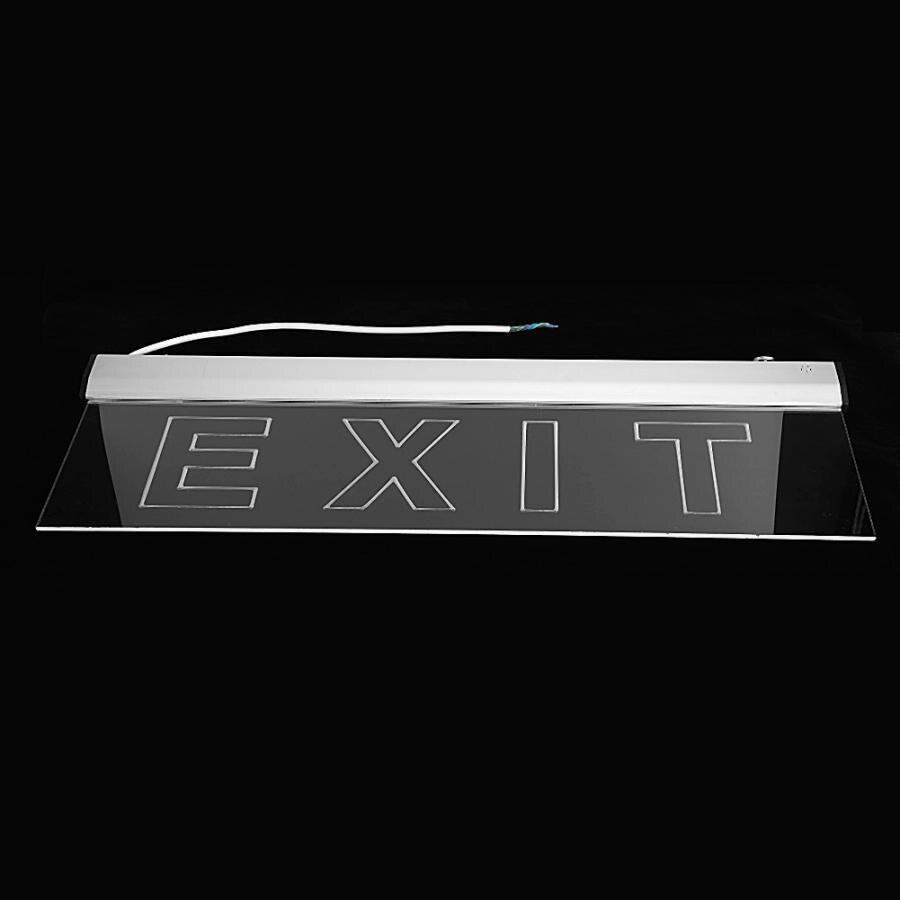 Traffic Light AC220V 3W LED IP30 600x200mm/23.62x7.87in Emergency Exit Evacuation Indicator Light mini traffic light