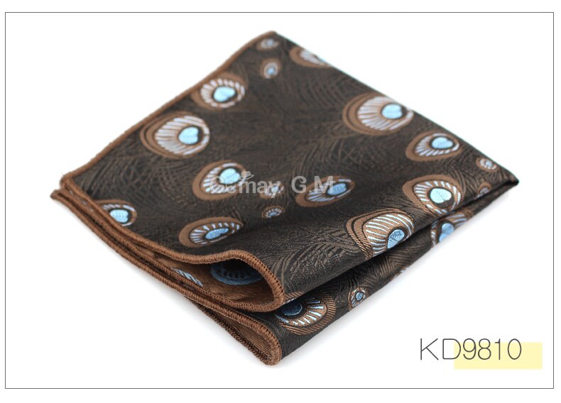 Heren pochet multicolor bruidegom zakdoek jacquard geweven zakdoek merk klassieke bruiloft: Kd9810
