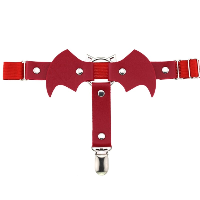 Leder Strumpfbänder für oberschenkel Hohe Socken Schläger-Förmigen Oberschenkel Ring Gothic Leder Strumpfband Strumpf Strumpf Gürtel