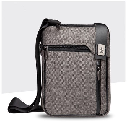 CAI hommes tablette messager sac à bandoulière porte-documents sacs à main pour iPad téléphone portable bureau fronde sacs à bandoulière Style décontracté sacs à main: Mustard Gray