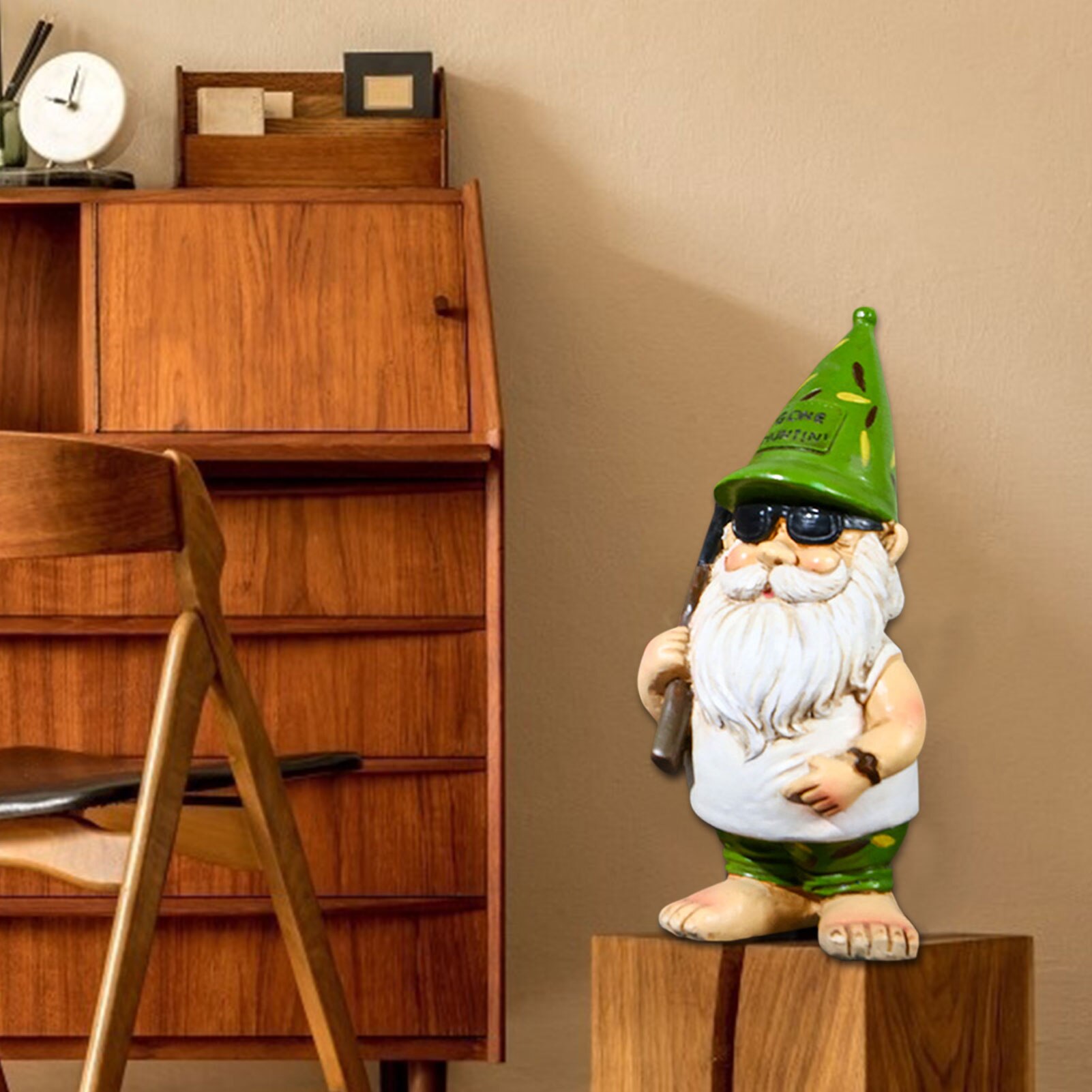 Christmas Garden Gnome Statue Resin Crafts Statue Ornament