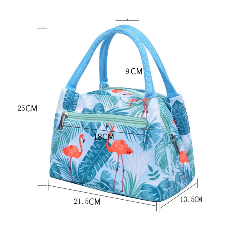 Portable Thermal Insulated Lunch Bag Cool Bag Picnic Adult Kids Lunch Box Food Storage Woman Waterproof Foil Zipper Bento Bag