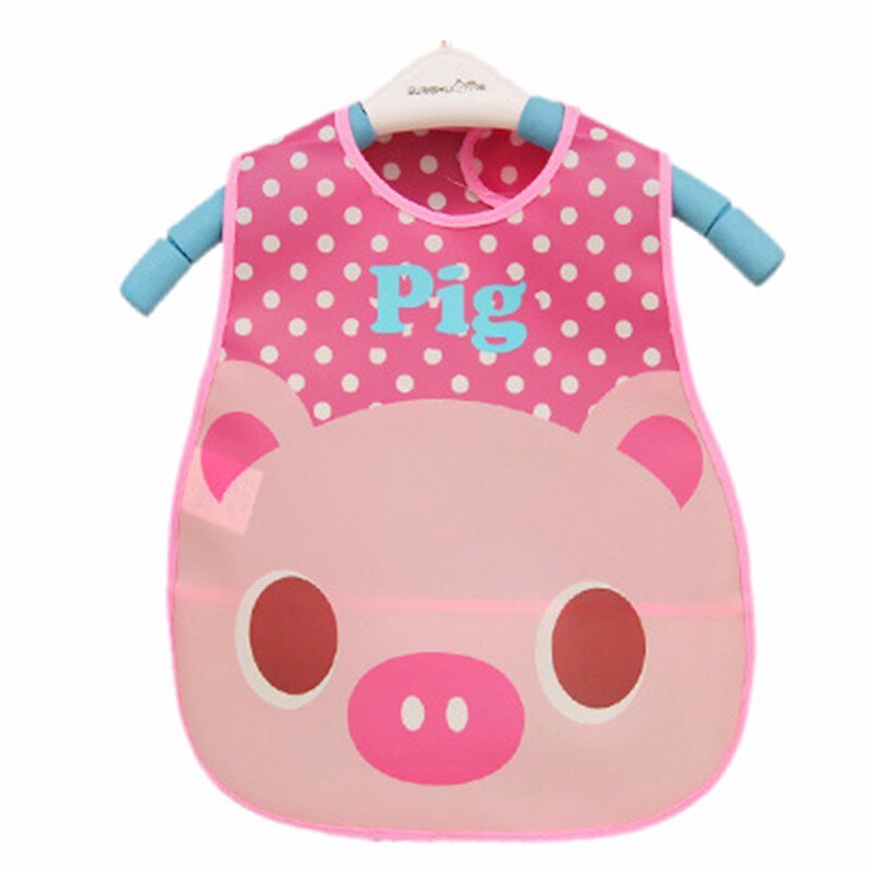 Baberos de bebé UNIKIDS impermeable elefante de dibujos animados niños Baberos ropa de ropa de toalla ropa de niños Accessori: Rojo