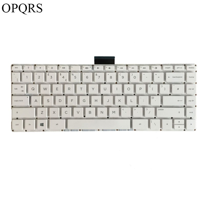 Reino Unido teclado de computadora portátil blanco para HP Pavilion 14-AX010NR 14-AX012DS 14-AX020NR 14-AX020WM 14-AX022NR 14-AX030CA 14-AX040WM sin marco