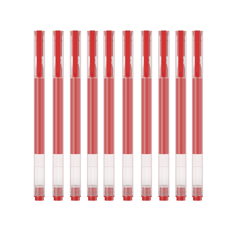 Original Xiaomi High-capacity Ink Pen 7 Color 0.5mm Xiaomi Pen Mi Pen Writing Pen For School Office Art Stationery Large Ink Pen: Purple Red