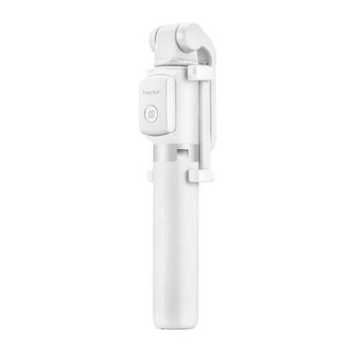 Huawei honor  af15 selfie stick stativ bluetooth 3.0 bærbar trådløs bluetooth kontrol monopod håndholdt til android ios telefon: Hvid