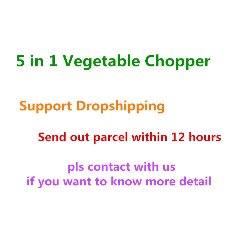 Quick 5 In 1 Groente Chopper Rvs Groente Dicer Chopper Veggie Slicer Cutter Voor Paddestoel Komkommer