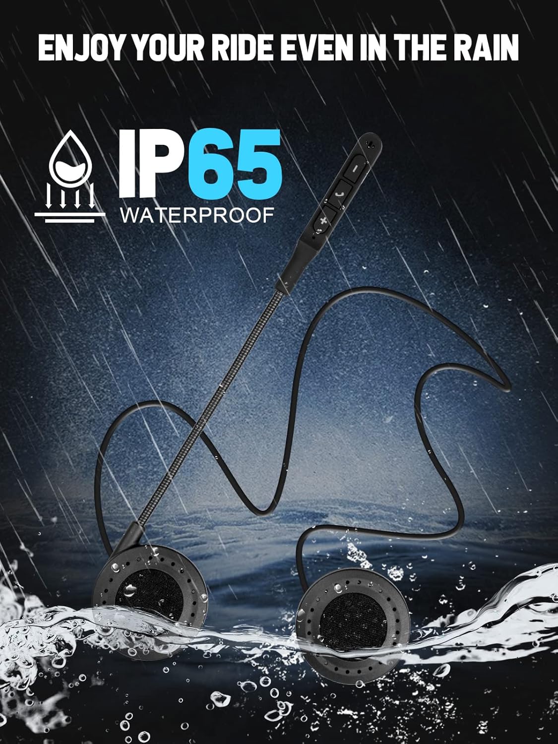 Moman wireless  h4 motorcycle helmet headset, waterproof, hands-free, call, music control, sports, outdoor, for motorcycles