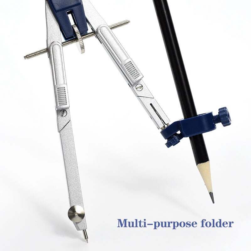 4Pcs Geometry Set Metal Compass Geometry Precision Tool for Student, Circle Drawing Tool and Architecture Drafting Kits