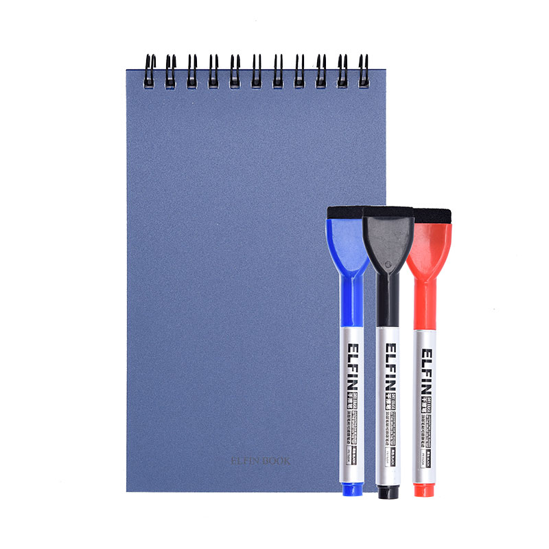 Elfinbook Spiral Mini Smart Reusable Notebook Sketchbook Memo Book Pad Notepad for Drawing Painting like Rocketbook