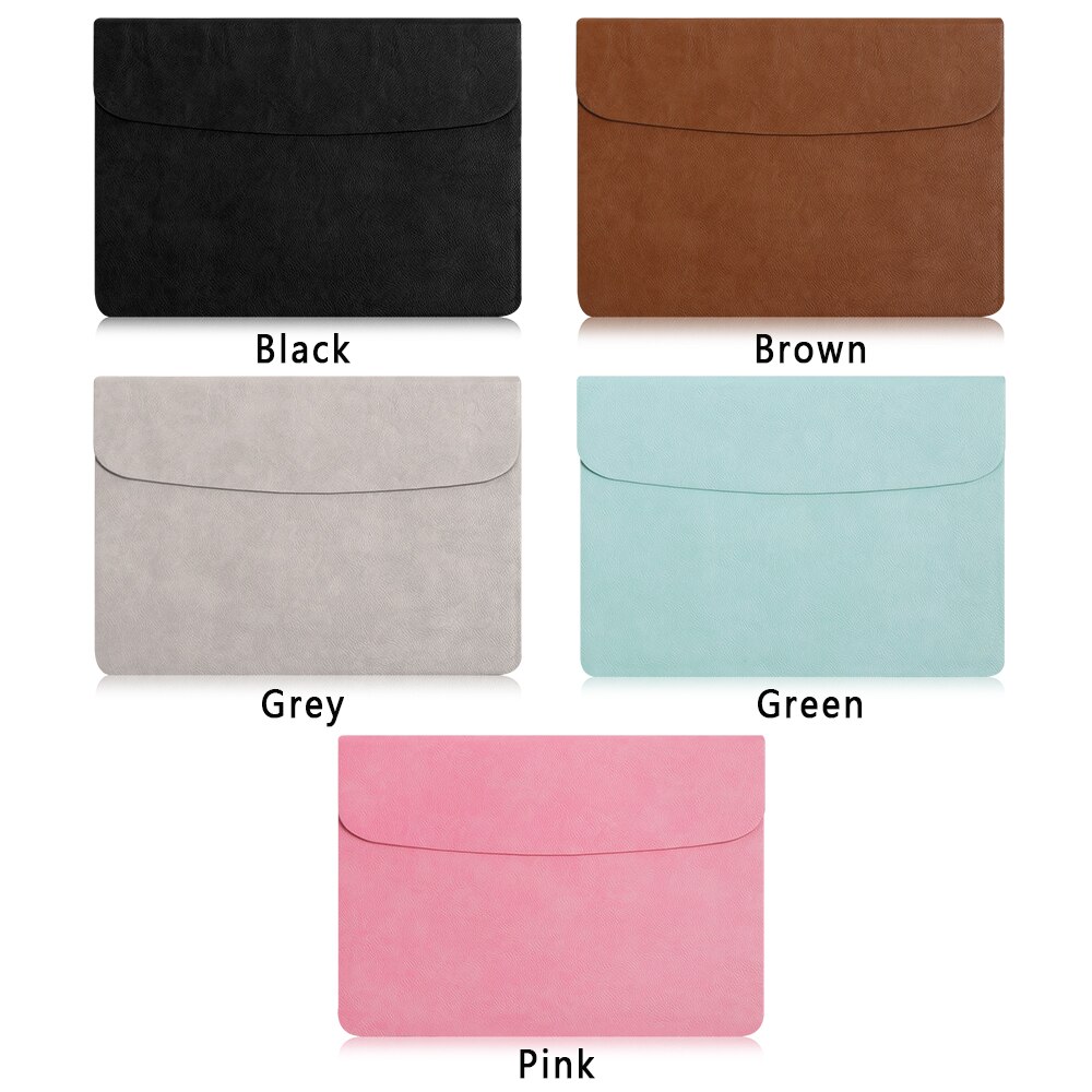 Lederen Laptop Sleeve Case Tas Cover Voor Macbook Air Pro Retina 11 12 13 15