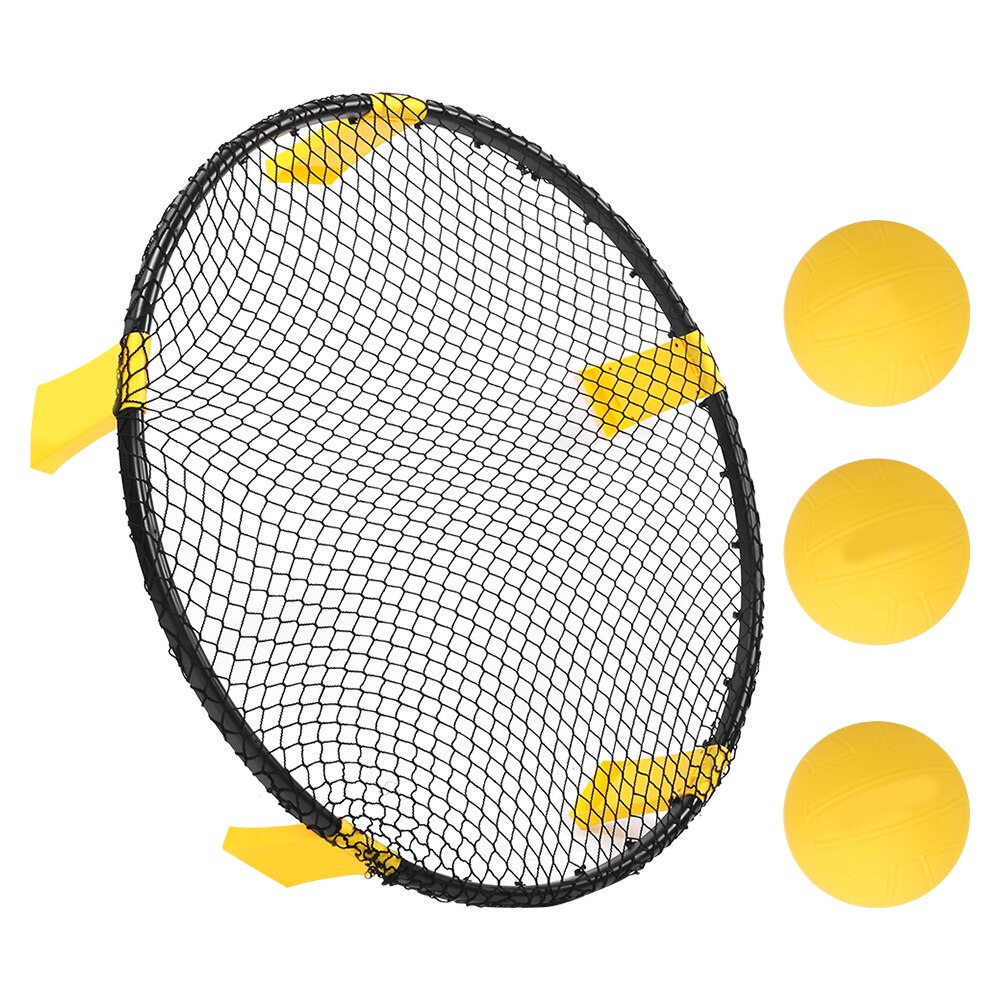 Mini beachvolleyboll spike bollspel set utomhus lag sport gräsmatta fitness utrustning nät med 3 bollar inflator mini spikeball