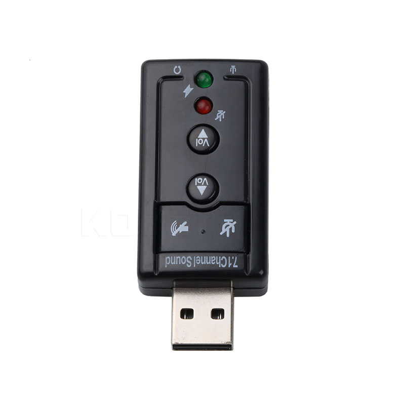 Kebidu Externe Audio Adapter Geluidskaart Usb Audio Converter 7.1CH Usb 2.0 Met Microfoon Luidspreker Microfoon 3.5Mm Jack Adapter