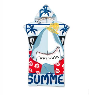 Mode Strand Zonnebrandcrème Winddicht Dressing Robes Hooded Mantel Strandlaken Zwemmen Prints Kan Dragen Poncho Badhanddoeken 110x75cm