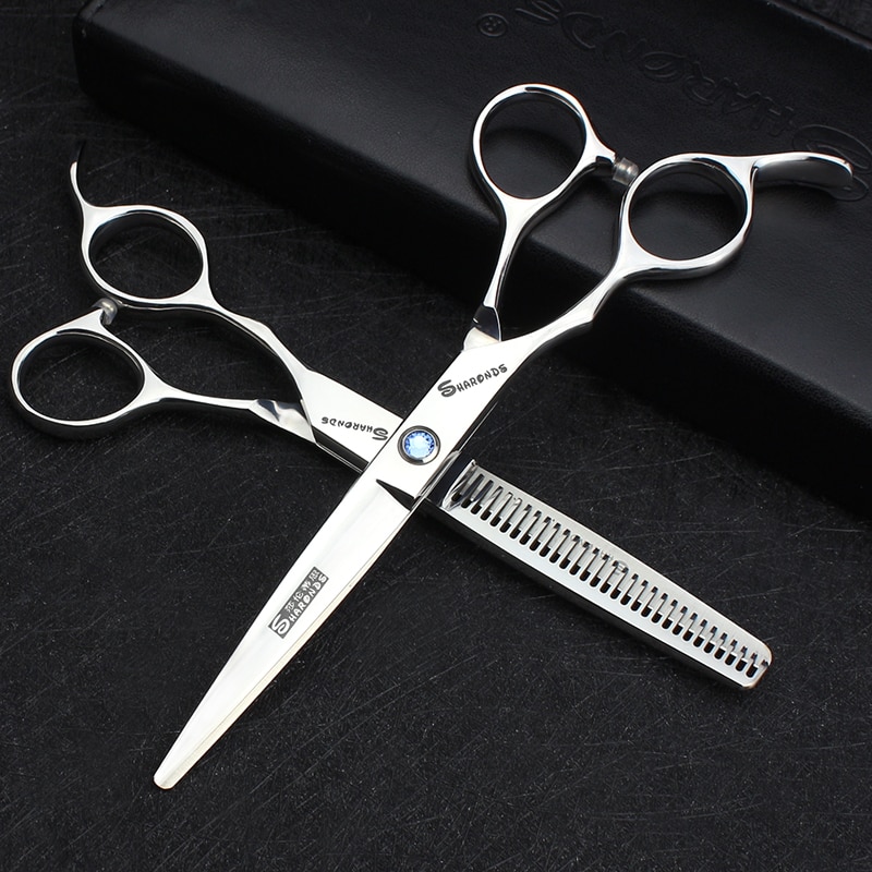 hair salon scissors left handed hairdressing scissors 6 inch cutting thinning seamless shear suit hair stylist dedicated